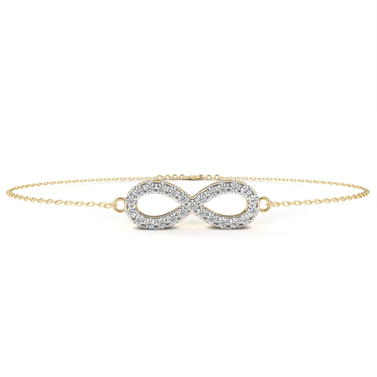 Infinity Diamond Chain Bracelet