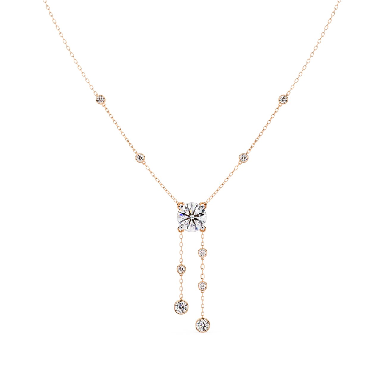 Classic Diamond Drop Y-Necklace